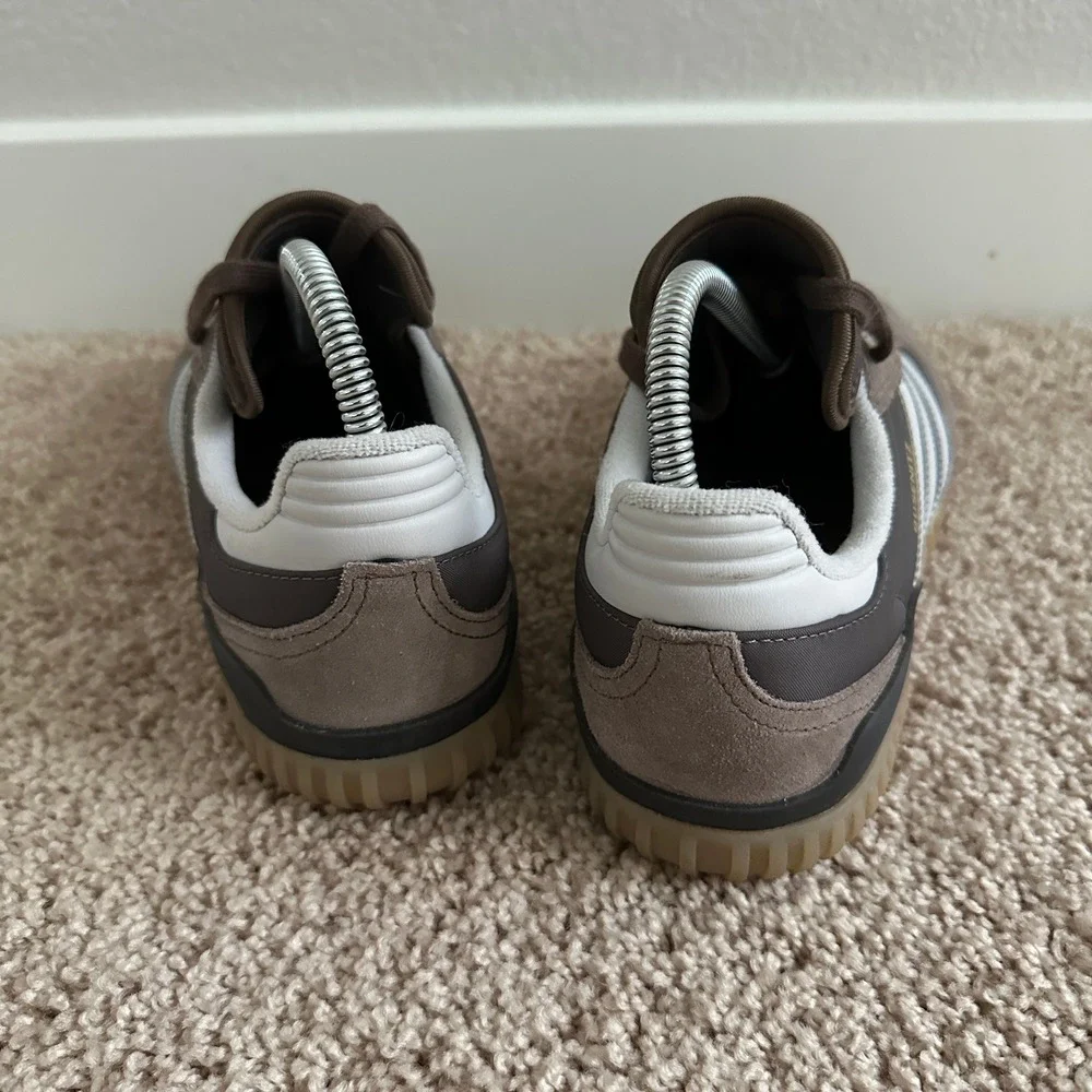 Adidas Busenitz Skate Shoes Mens Size 9.5 Brown Grey Suede Gum Sole Sneaker